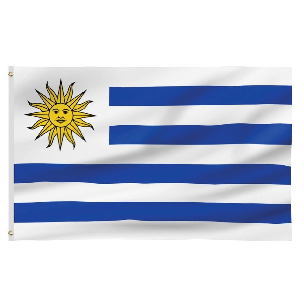 Uruguay International 3'x5' Polyester Flag with Grommets